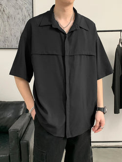 Relaxed Fit Drop Shoulder Shirt For Men