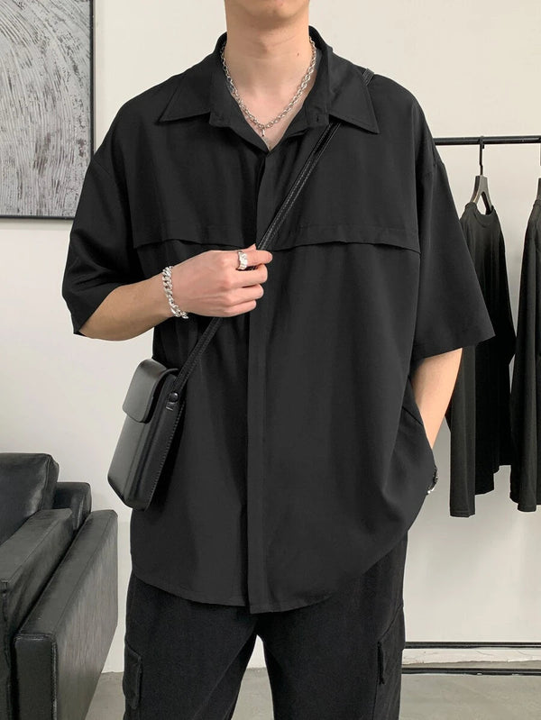 Relaxed Fit Drop Shoulder Shirt For Men