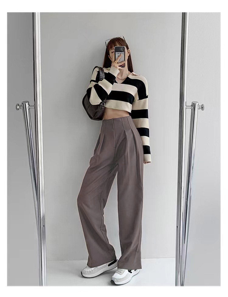 Elegance Embrace High-Rise Trousers