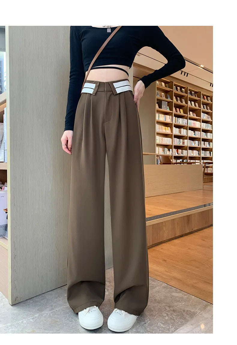 Seoul Chic Collared Belt Trousers