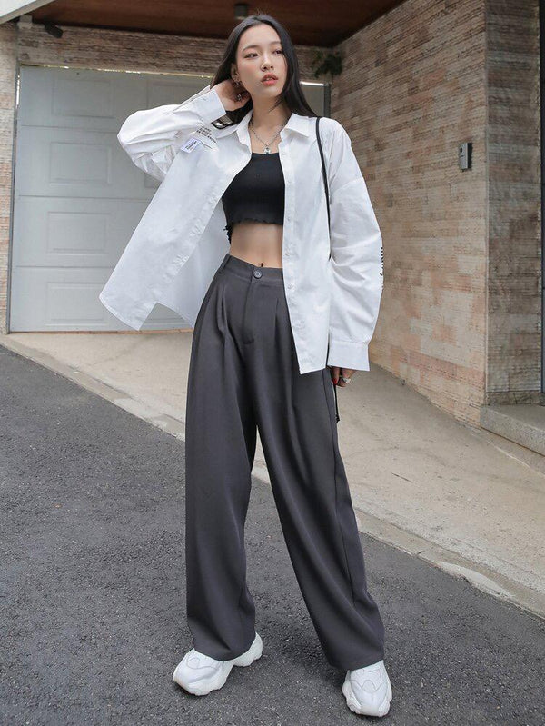 Korean Grey Relaxed Pant