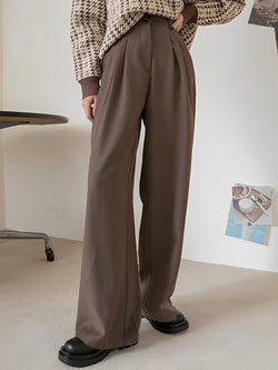 Cozy Caramel Korean Ease Trousers