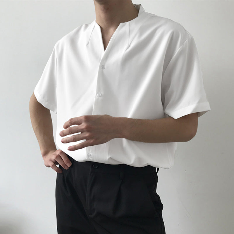 Korean Fusion Short Sleeves Shirt