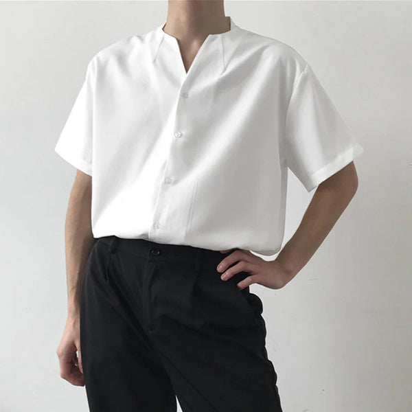 Korean Fusion Short Sleeves Shirt