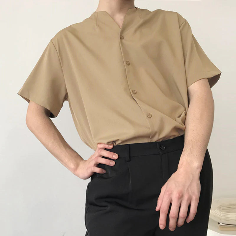 Korean Fusion Short Sleeves Shirt